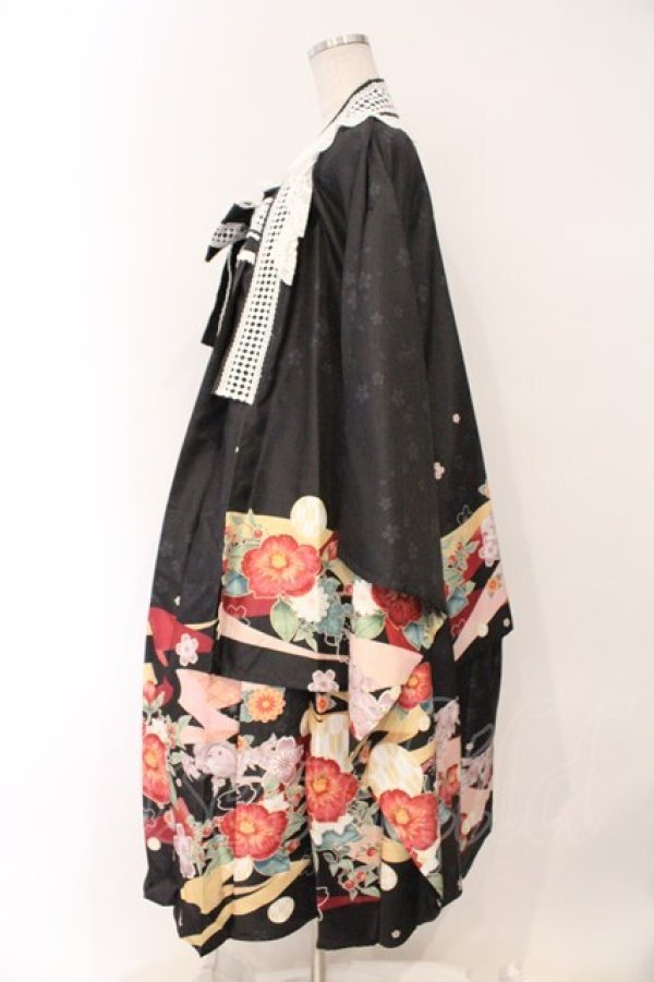 画像3: NYANYA【海外ロリィタ】 / 大正浪漫 ジャンパースカート 羽織セット M クロ O-26-03-21-137-LO-OP-IG-OS (3)