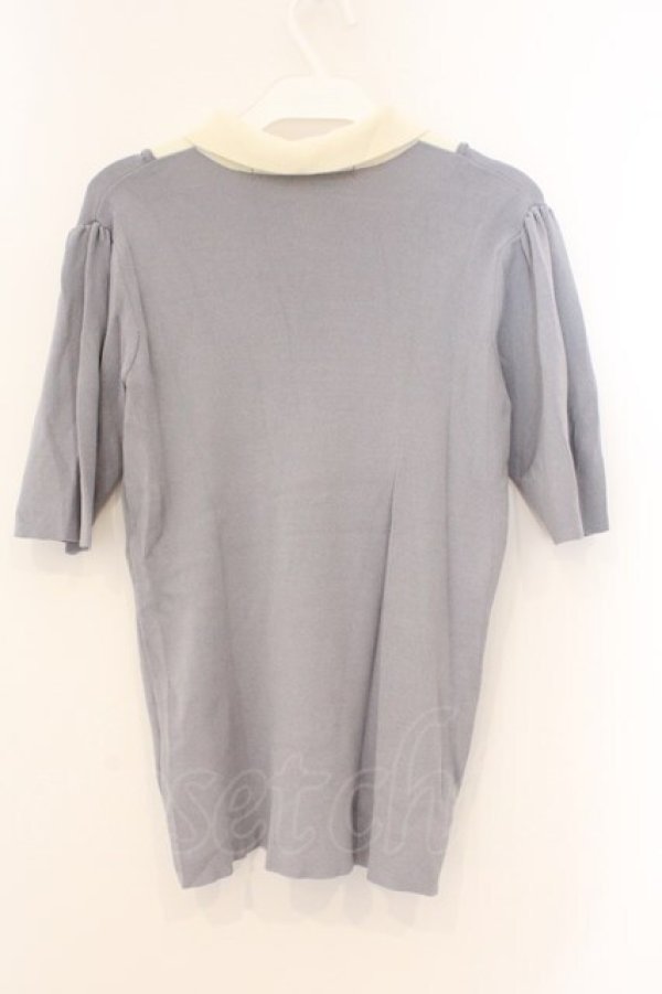 画像3: an another angelus / クレリックヨークニットトップス【洗える】 F ライトグレー O-26-03-21-022-CA-TO-OW-OS (3)