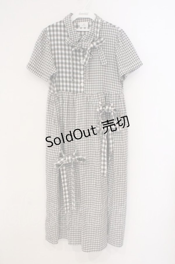 画像1: merry jenny / リボンがいっぱいワンピース F グレー O-26-03-21-026-LO-OP-OW-OS (1)