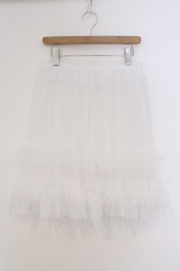 画像1: virally / チュールエプロン S シロ O-26-03-21-003-PU-ZA-IG-OS (1)