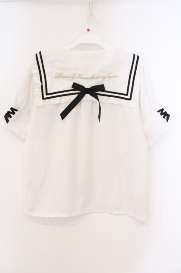 画像4: LIZ LISA / ストライプカラーブラウス  シロ×クロ O-26-03-21-028-LO-BL-OW-OS (4)