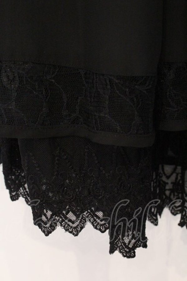 画像2: axes femme / フィッシュテールフレアワンピース  クロ O-26-03-23-030-AX-OP-IG-OS (2)