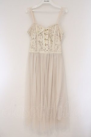 画像: axes femme / レース重ねキャミワンピース M アイボリー O-26-03-23-034-AX-OP-IG-OS