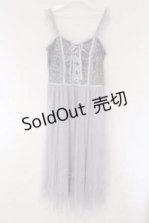 画像: axes femme / レース重ねキャミワンピース M グレー O-26-03-23-035-AX-OP-IG-OS