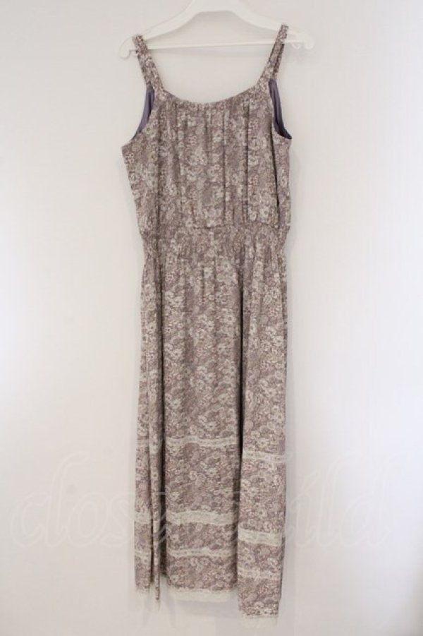 画像3: axes femme / 小花柄キャミワンピース  パープル×シロ O-26-03-23-036-AX-OP-IG-OS (3)