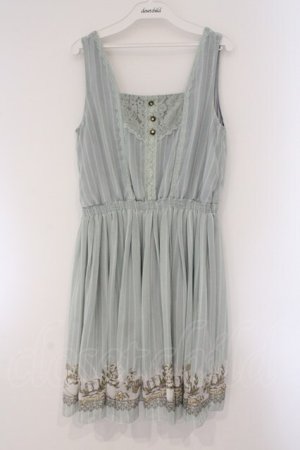 画像: axes femme / メルヘン柄ノースリチュニ  ミント O-26-03-23-043-AX-OP-IG-OS