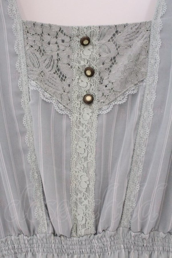 画像2: axes femme / メルヘン柄ノースリチュニ  ミント O-26-03-23-043-AX-OP-IG-OS (2)