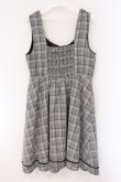 画像3: axes femme / チェック柄ジャンパースカート M グレー O-26-03-23-044-AX-OP-IG-OS (3)