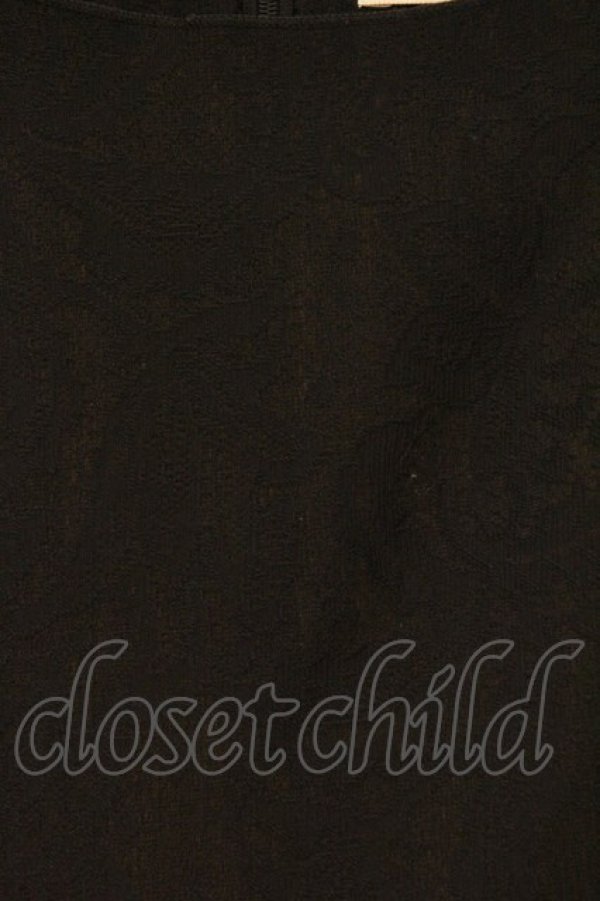 画像2: dazzlin / ジャガードジャンパースカート M クロ O-26-03-23-050-GO-OP-OW-OS (2)