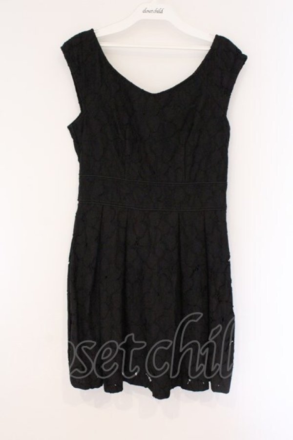 画像1: dazzlin / バックレースアップジャンパースカート M クロ O-26-03-23-051-GO-OP-OW-OS (1)