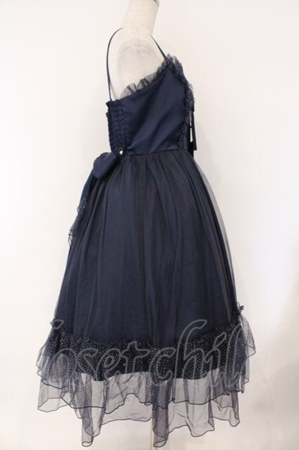 画像3: axes femme kawaii / ヴィンテージサテンジャンスカ M ネイビー O-26-03-23-005-AX-OP-IG-OS (3)