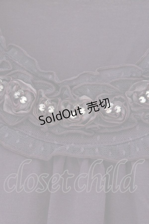 画像2: axes femme / ストーン使い半袖インナープルオーバー M パープル O-26-03-23-059-AX-TO-OW-OS (2)