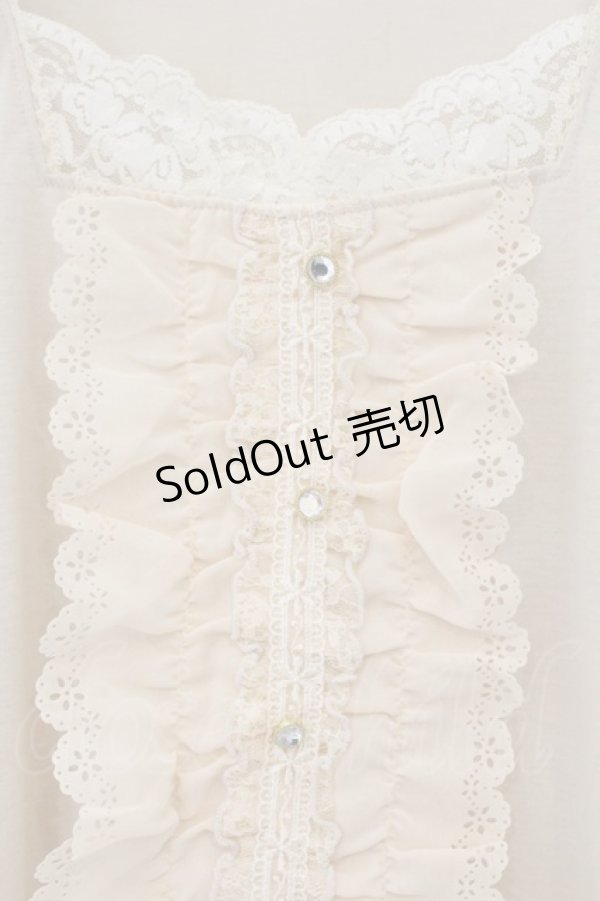 画像2: axes femme / ブラウスディテール半袖PO M キナリ O-26-03-23-060-AX-TO-OW-OS (2)