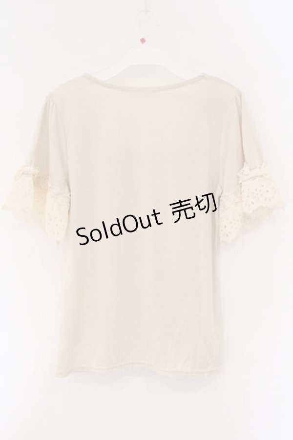 画像3: axes femme / ブラウスディテール半袖PO M キナリ O-26-03-23-060-AX-TO-OW-OS (3)