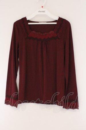 画像: axes femme / グラデーションインナープルオーバー M ワイン O-26-03-23-071-AX-TO-OW-OS