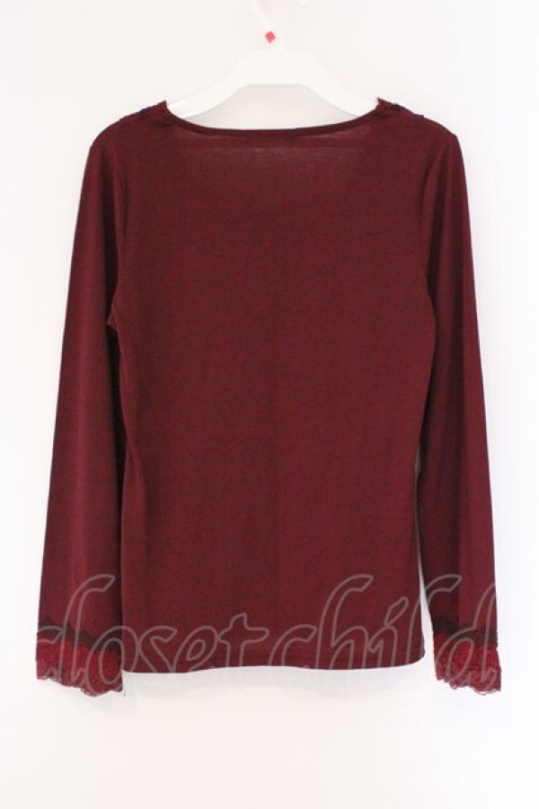 画像3: axes femme / グラデーションインナープルオーバー M ワイン O-26-03-23-071-AX-TO-OW-OS (3)