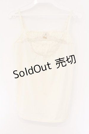 画像: axes femme / レース使いキャミソール M キナリ O-26-03-23-076-AX-TO-OW-OS