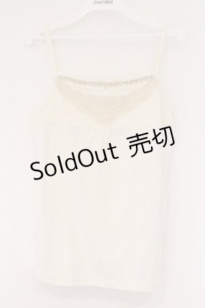 画像: axes femme / レース＆ストーン使いキャミ M キナリ O-26-03-23-077-AX-TO-OW-OS