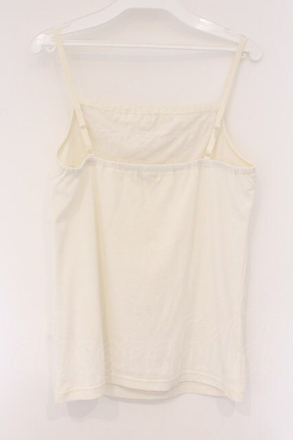 画像3: axes femme / レース＆ストーン使いキャミ M キナリ O-26-03-23-077-AX-TO-OW-OS (3)