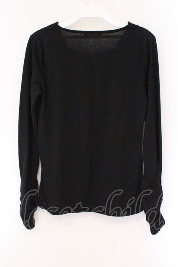 画像3: axes femme / 胸元ラメレース使いインナープルオーバー M クロ O-26-03-23-080-AX-TO-OW-OS (3)