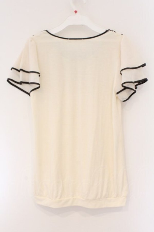 画像3: axes femme / ショルダーフリルプルオーバー M キナリ O-26-03-23-082-AX-TO-OW-OS (3)