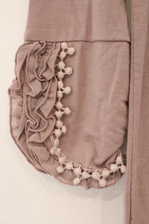 画像2: axes femme / ポンポンモチーフ使いプルオーバー M ピンク O-26-03-23-085-AX-TO-OW-OS (2)