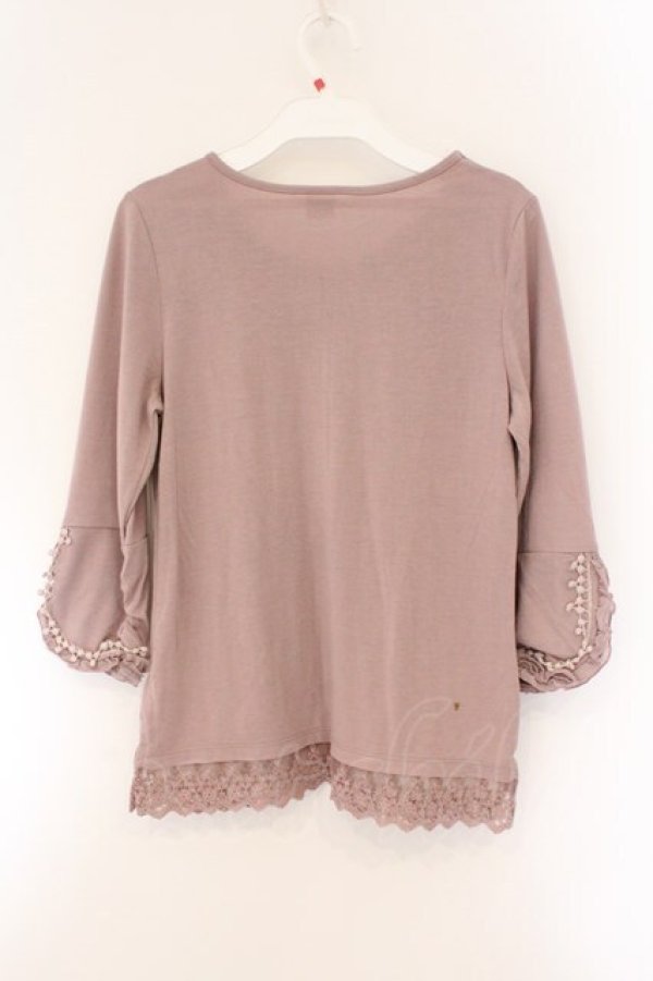 画像3: axes femme / ポンポンモチーフ使いプルオーバー M ピンク O-26-03-23-085-AX-TO-OW-OS (3)