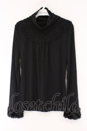 画像: axes femme / ファー切り替えプルオーバー M クロ O-26-03-23-092-AX-TO-OW-OS