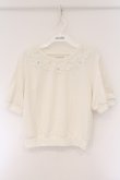 画像1: axes femme / フラワーレース配色トップス M シロ O-26-03-23-097-0-TO-OW-OS (1)