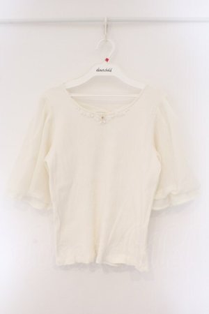 画像: axes femme / ボリューム袖リブプルオーバー M キナリ O-26-03-23-098-AX-TO-OW-OS