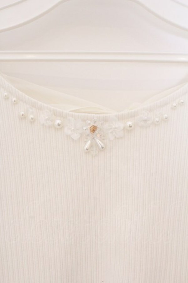 画像2: axes femme / ボリューム袖リブプルオーバー M キナリ O-26-03-23-098-AX-TO-OW-OS (2)