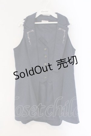 画像: axes femme / バックタックロングベスト M ネイビー O-26-03-23-009-AX-JA-IG-OS