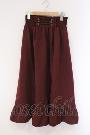 画像: axes femme / ナポレオンモチーフロングスカート M アカ O-26-03-23-010-AX-SK-IG-OS