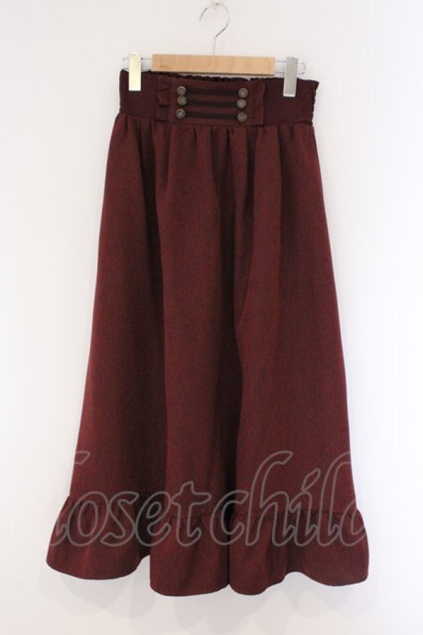 画像1: axes femme / ナポレオンモチーフロングスカート M アカ O-26-03-23-010-AX-SK-IG-OS (1)