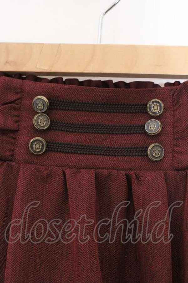 画像2: axes femme / ナポレオンモチーフロングスカート M アカ O-26-03-23-010-AX-SK-IG-OS (2)