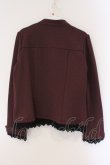 画像3: axes femme / ナポレオン風ストレッチジャケット  ワイン O-26-03-23-013-AX-JA-IG-OS (3)