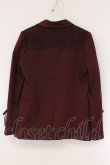 画像3: axes femme / 袖レースアップジャケット  ワイン O-26-03-23-014-AX-JA-IG-OS (3)
