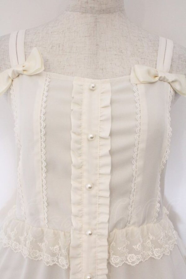 画像2: axes femme kawaii / フリルティアードワンピース  オフシロ O-26-03-23-002-AX-OP-IG-OS (2)