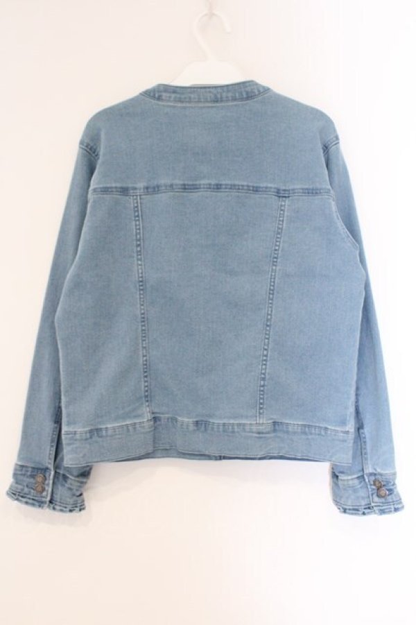 画像3: axes femme / ノーカラージャケット L ライトインディコ゛ O-26-03-23-017-AX-JA-IG-OS (3)