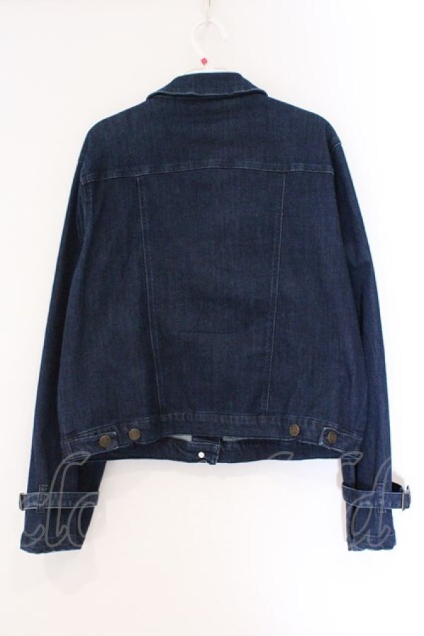 画像3: axes femme / 花刺繍ストレッチデニムジャケット L インディゴ O-26-03-23-018-AX-JA-IG-OS (3)