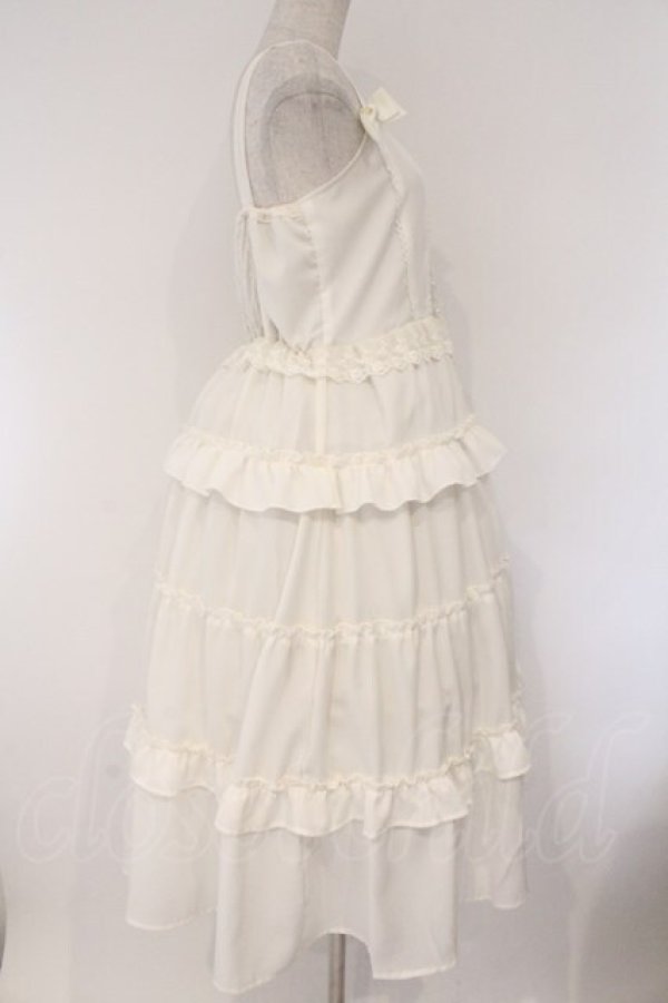 画像3: axes femme kawaii / フリルティアードワンピース  オフシロ O-26-03-23-002-AX-OP-IG-OS (3)