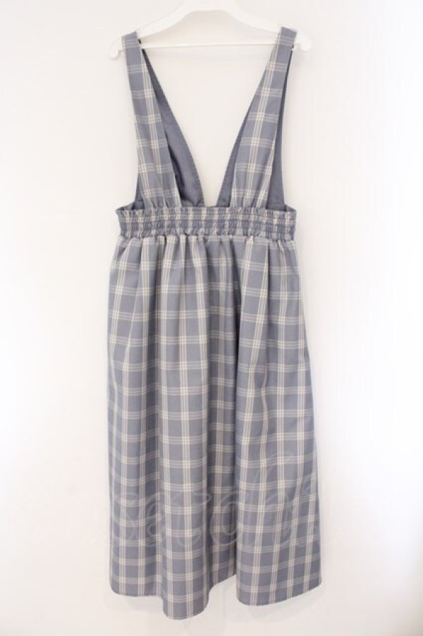 画像3: axes femme / センターボタンジャンスカ  ブルー O-26-03-23-024-AX-OP-IG-OS (3)