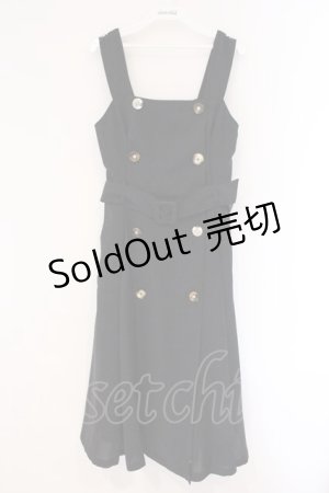 画像: axes femme / 釦デザインジャンスカ  クロ O-26-03-23-025-AX-OP-IG-OS