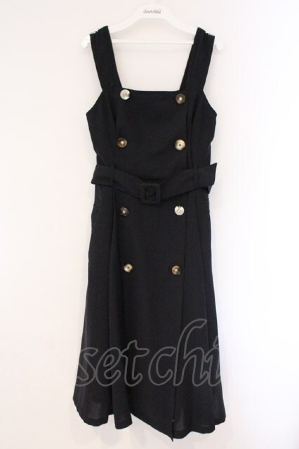 画像1: axes femme / 釦デザインジャンスカ  クロ O-26-03-23-025-AX-OP-IG-OS (1)