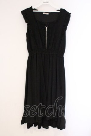 画像: axes femme / ジップデザインワンピース  クロ O-26-03-23-029-AX-OP-IG-OS