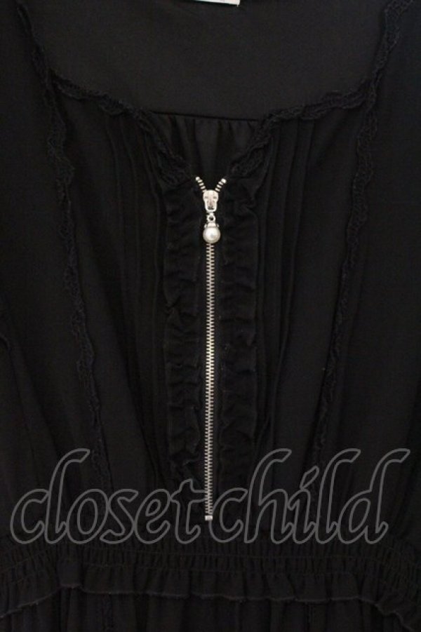 画像2: axes femme / ジップデザインワンピース  クロ O-26-03-23-029-AX-OP-IG-OS (2)