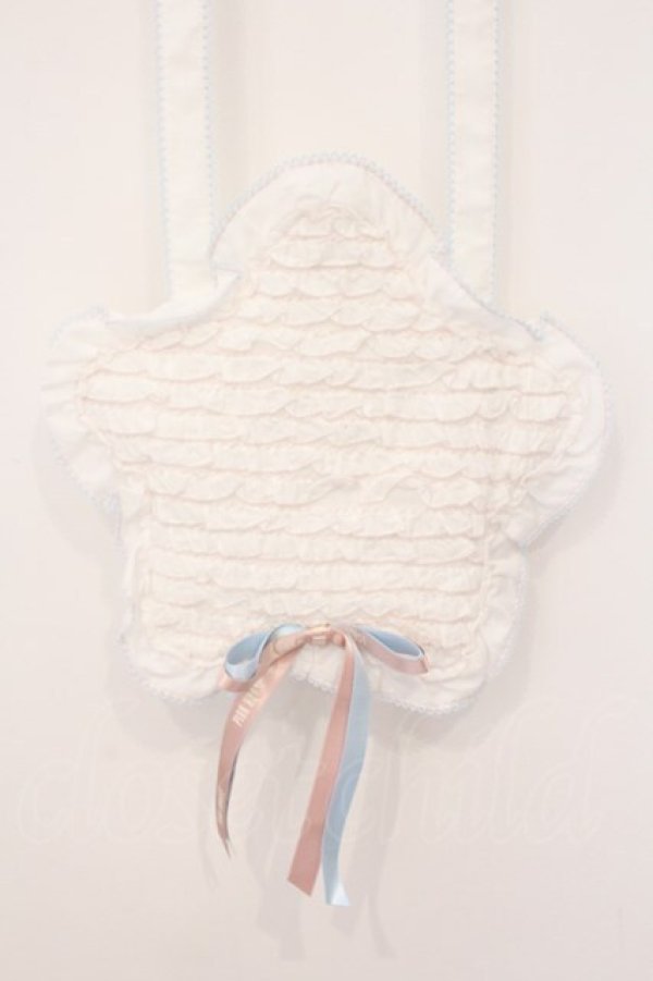 画像1: PINK HOUSE / 星型フリルポシェット  シロ O-26-03-24-001-LO-BG-IG-OS (1)