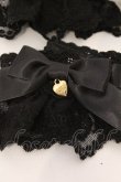 画像2: Angelic Pretty / Airy Heartはしごレースカフス  クロ O-26-03-24-022-AP-ZA-IG-OS (2)