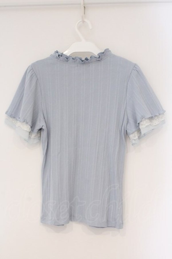 画像3: axes femme / プチスタンドリブプルオーバー F サックス O-26-03-24-030-AX-TO-OW-OS (3)