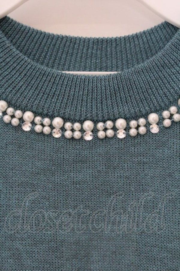 画像2: axes femme / 袖ドットチュールプルオーバー M グリーン O-26-03-24-032-AX-TO-OW-OS (2)